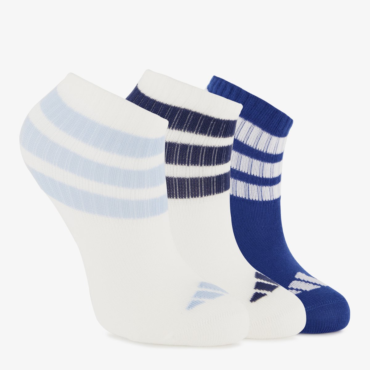 Adidas 3 paar Ribbed kids sokken Blauw