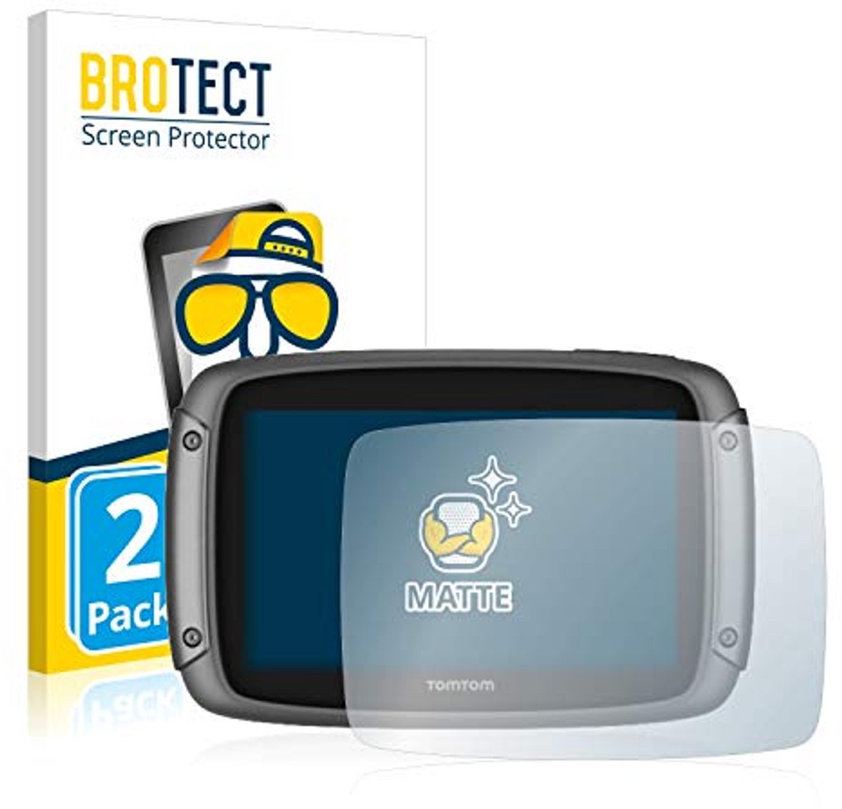 Anti-glare beeldschermbeschermer voor TomTom Rider 500 - 2 stuks
