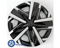 98497044TW - SILOM - 1692435080 Zwarte Wieldoppen 16 inch Peugeot wieldoppen met zwart (Origineel set)
