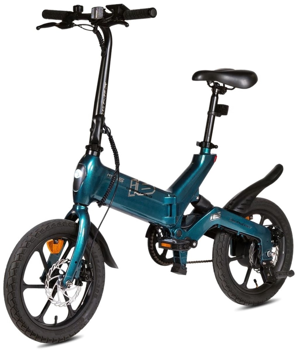 MS Energy i6 - Elektrische Fiets - Vouwfiets - 16 inch - 25km/h - Remschijven - Donker Groen