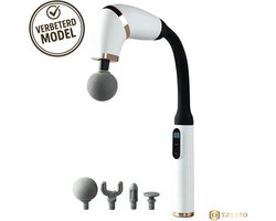 TRESTO - Professionele Massage Gun - U-vormig Massagegun met Verlengde Greep - Bereik Rug, Nek, Schouders & Benen moeiteloos – Stil en Krachtig