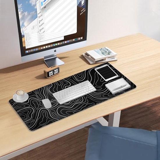 Grote Gaming Muismat met Anti-slip Basis en Gestikte Randen voor Kantoor en Thuis — afbeelding 5