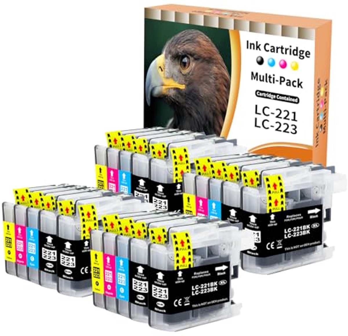 Inktcartridges voor DCP en MFC-printers - Set van 20