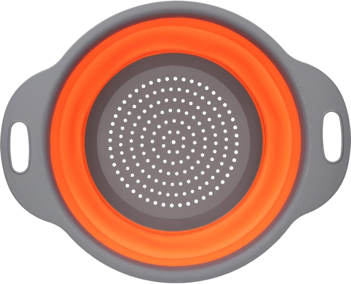 Ibenzoa® Opvouwbare siliconen keukenzeef met hittebestendige handgrepen