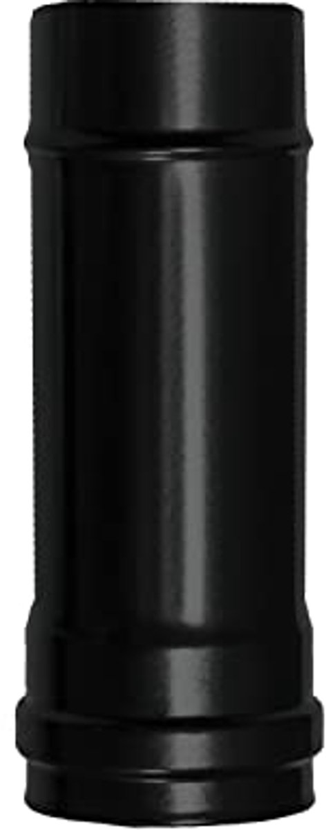 Pelletkachelbuis van geëmailleerd staal, Ø 80 mm, lengte 25 cm, duurzame kachelaccessoires