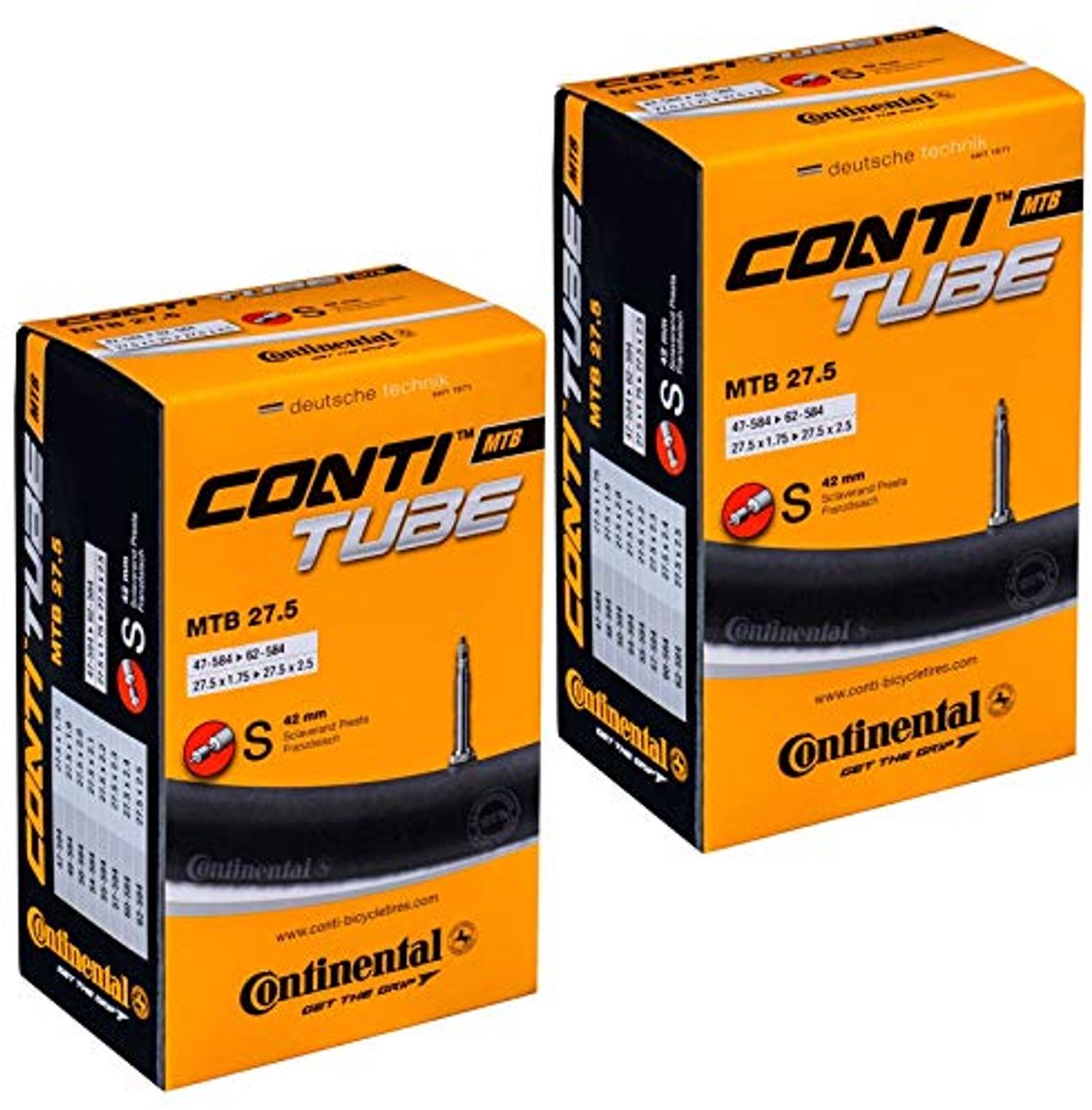 MTB 27.5 Binnenband Presta Ventiel 650B - 2 Stuks