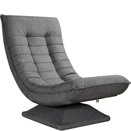 Fauteuil Casaria - Ajustable 58x57x84cm - Grijs