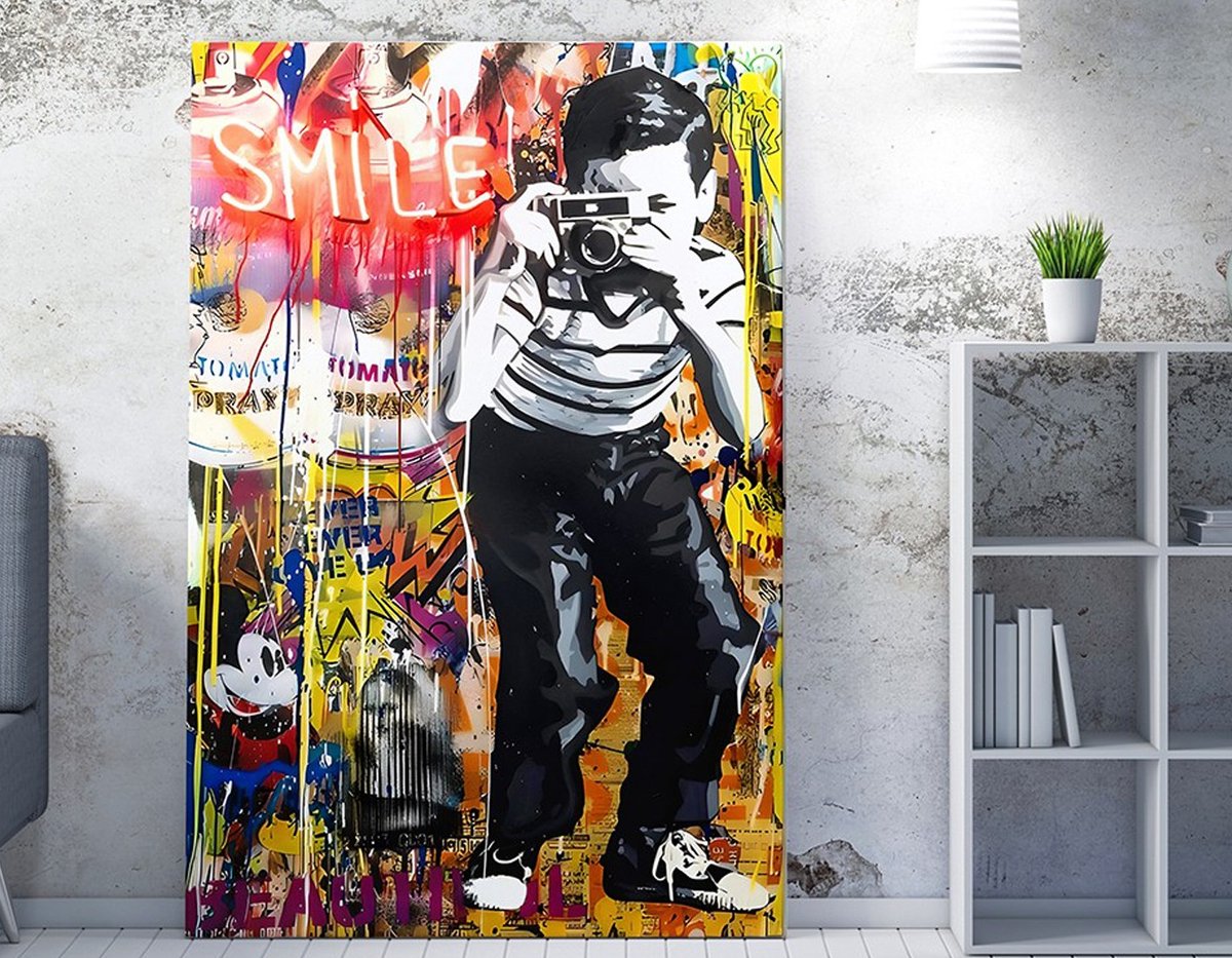 Asir - Decoratief Canvas Schilderij - Veelkleurig - 50 x 70 cm