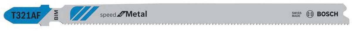 Bosch - Decoupeerzaagblad T 321 AF Speed for Metal - 3 stuks