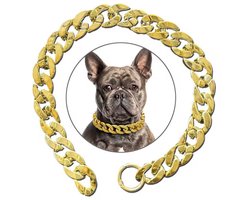 Gouden Hondenketting 50 CM - Halsband Hond - Juweel Ketting - Grappig