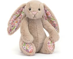 Jellycat Knuffels - Blossom Beige Bunny Petal - Konijn - Beige - Knuffel - 18 cm - Voor alle leeftijden