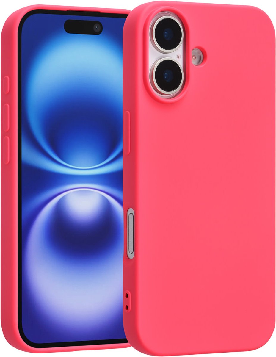 TUNIQ Back cover voor iPhone 17 - Schokabsorberend - Antislip Grip - Hot Pink