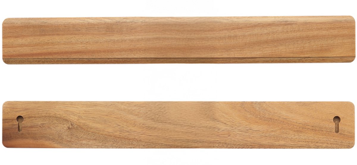 Hezhen Magnetische Messenhouder - Magneetstrip voor messen - Acaciahout - 50 cm