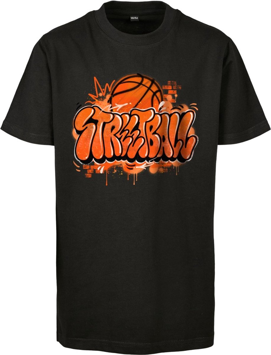 Mister Tee Kids Streetball Kinder T-shirt kids 110/116 Zwart