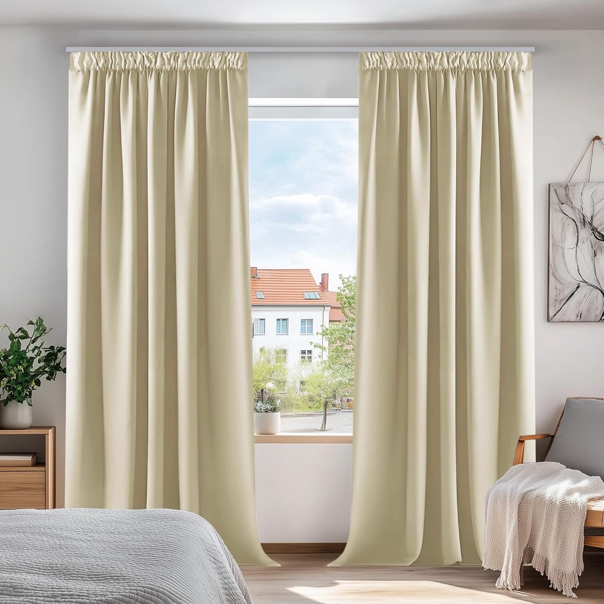 Verduisterende Gordijnen - Hoogwaardig Polyester - Set van 2 - 140x175cm
