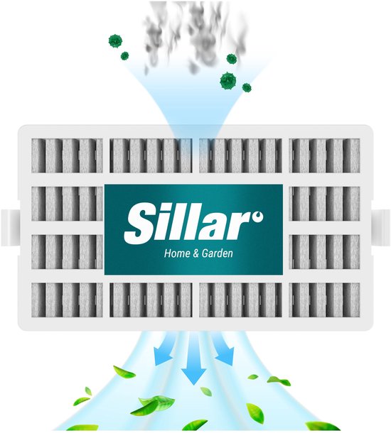 Sillar, Set 3 koelkastfilter, luchtfilter, antibacterieel, neutraliseert geurtjes, vervanging voor Microban ANT001, compatibel met koelkasten van Whirlpool en Indesit van Merkloos — afbeelding 4