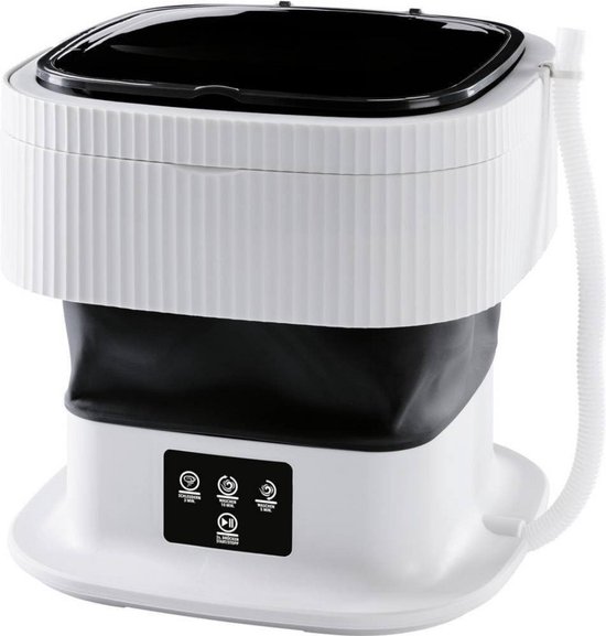 Foto: Mmm camping wasmachine mini wasmachine wasmachines met 2 wasprogramma s en een centrifuge opvouwbaar en stil 1 kg