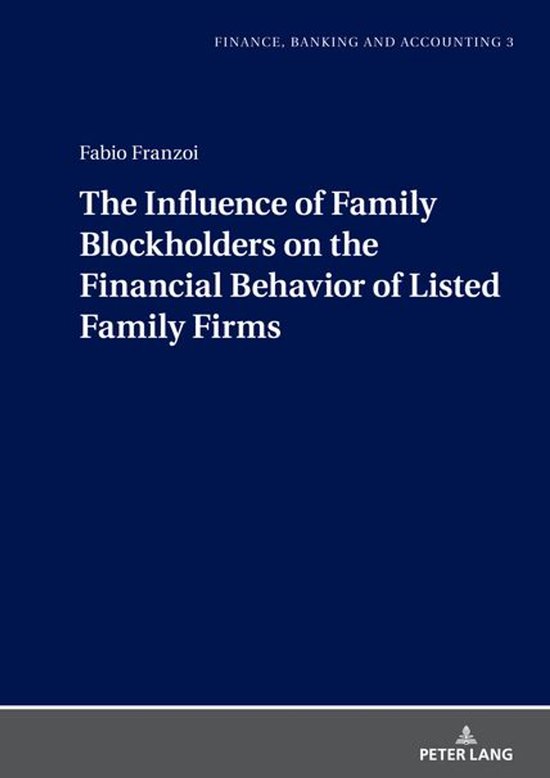 Finance, Banking and Accounting 3 - The Influence of Family  ... - cover