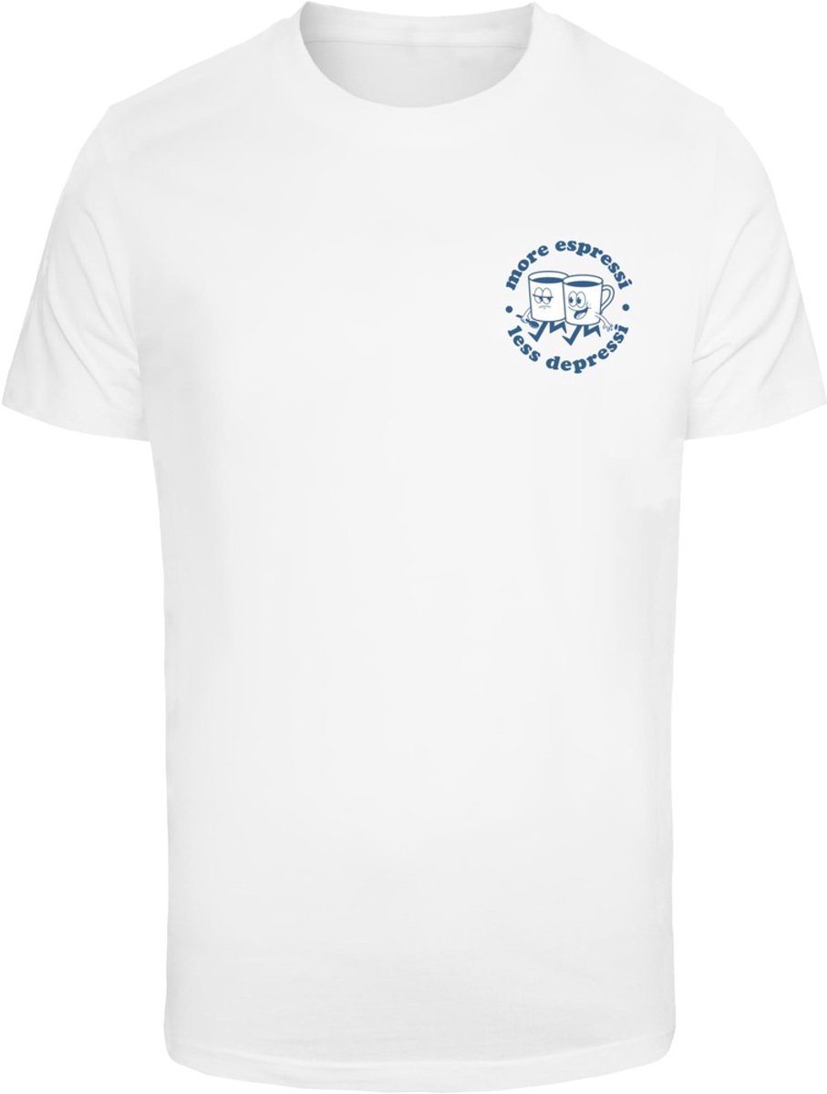 Mister Tee More Espressi Tee MT3295PC -S Wit