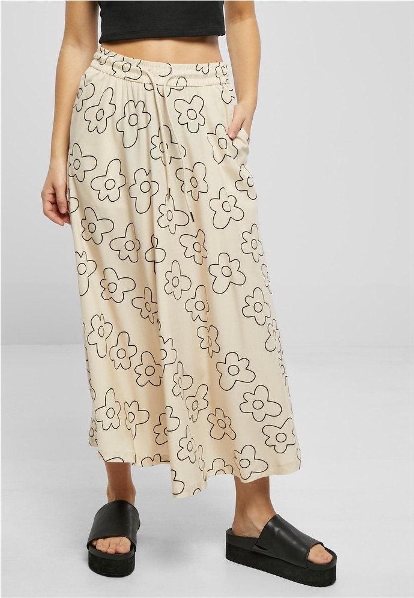 Urban Classics Viscose Midi Lange rok XS Creme