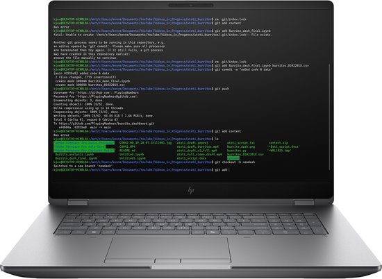 "HP ZBook Fury G1i 18 Wolf Pro Security Edition - Data Science Intel Core Ultra 7 255HX Mobiel werkstation 45,7 cm (18"") WQXGA 64 GB DDR5-SDRAM 2 TB SSD NVIDIA RTX PRO 4000 Blackwell Wi-Fi 7 (802.11be) Windows 11 Pro AI PC, AI Workstation Zilver" - HP - Hoofdafbeelding