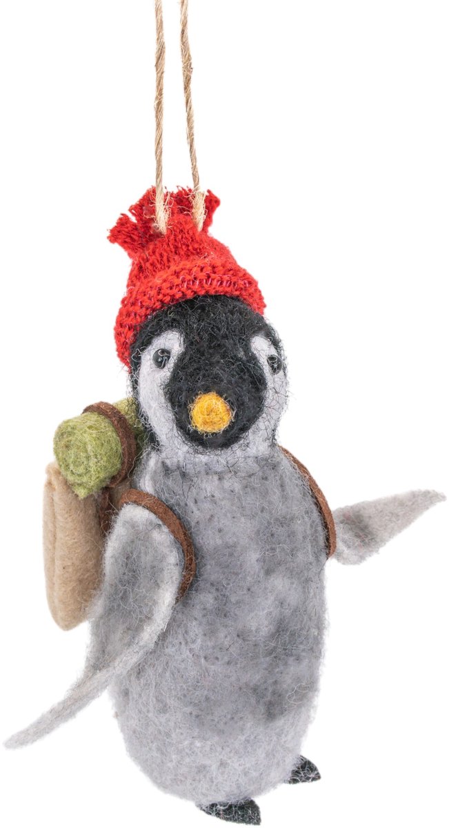 Sass & Belle Kersthanger Pinguin - Sass & Belle zwart