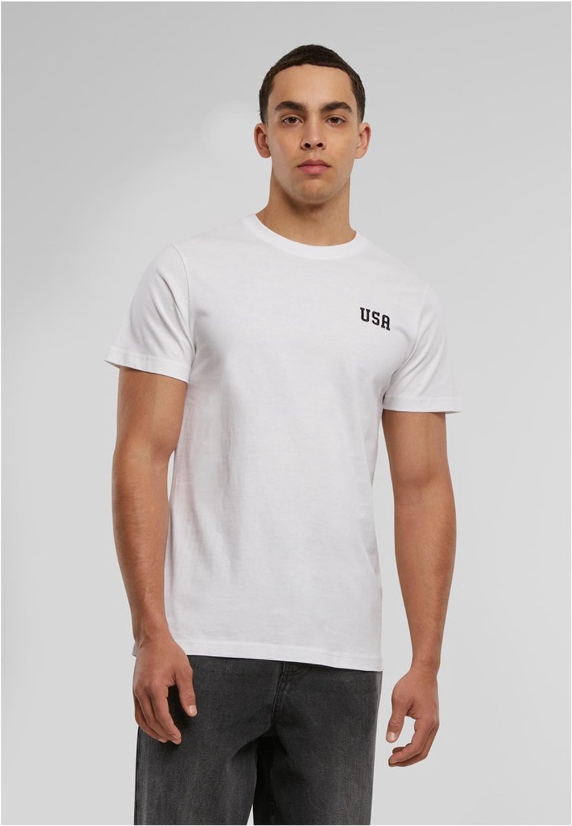 Mister Tee USA EMB Tee Wit