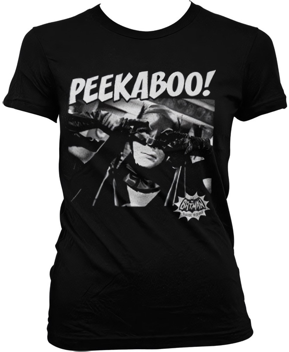 DC Comics Batman Dames Tshirt -XL- Peekaboo! Zwart