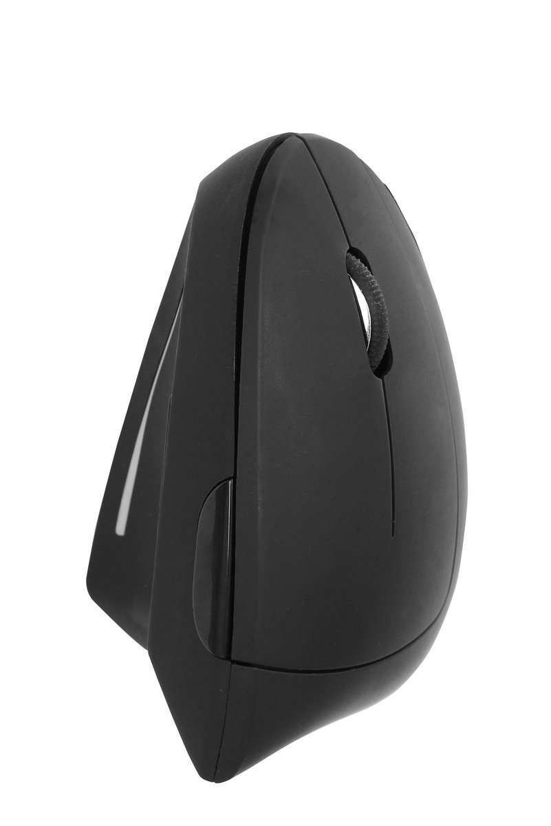 Muis quantore ergonomisch draadloos usb-a zwart