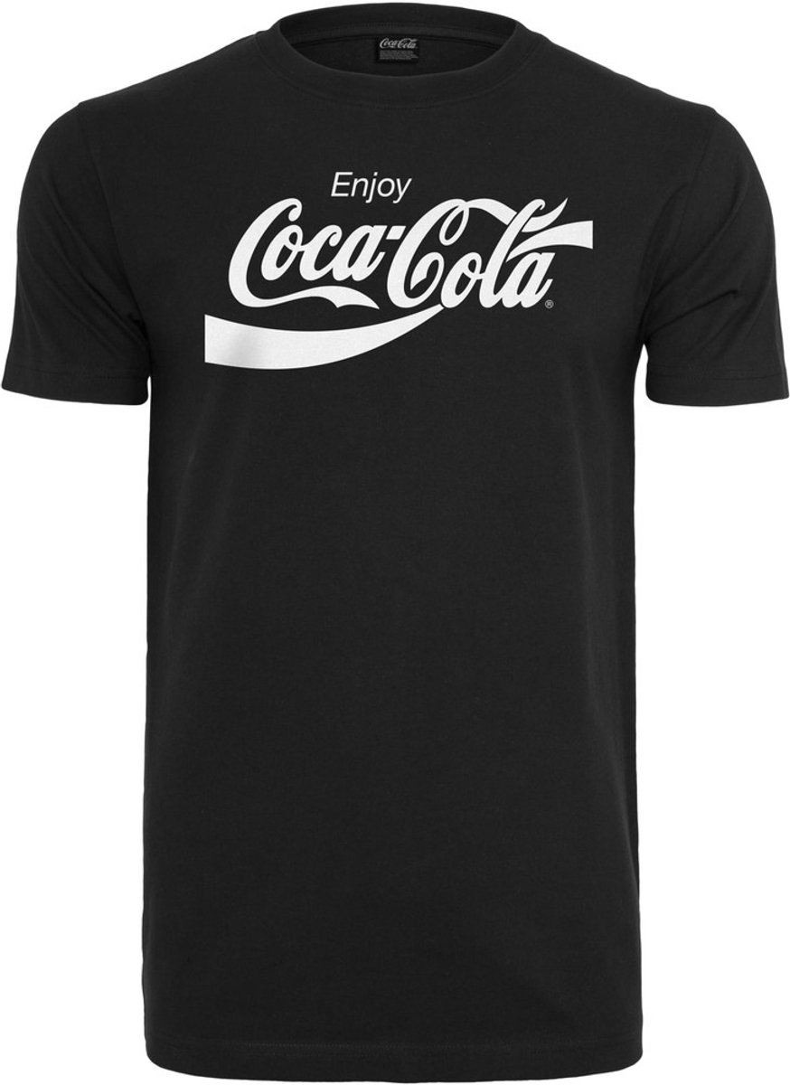 Merchcode Coca Cola - Logo Heren Tshirt - XL - Zwart