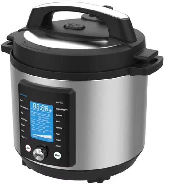 Elektrische Snelkookpan 10-in-1 6L 1000W Zilver - Elektrische - €64,99