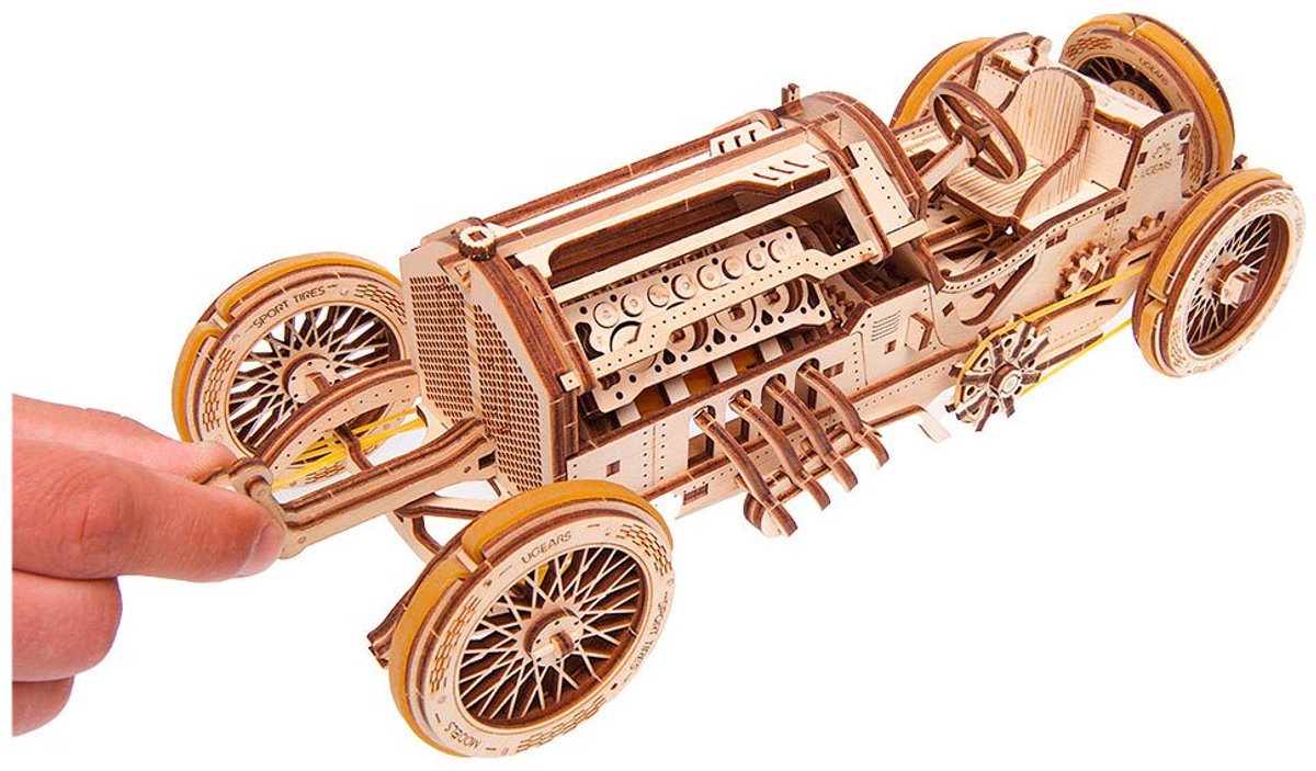 UGEARS Houten 3D Model - U-9 Grand Prix Car — afbeelding 3