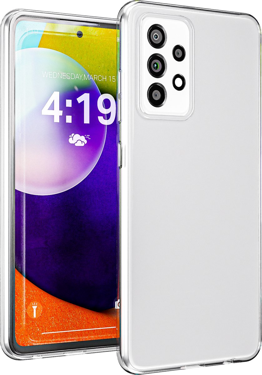Hoesje geschikt voor Samsung A52 hoes transparant shock proof