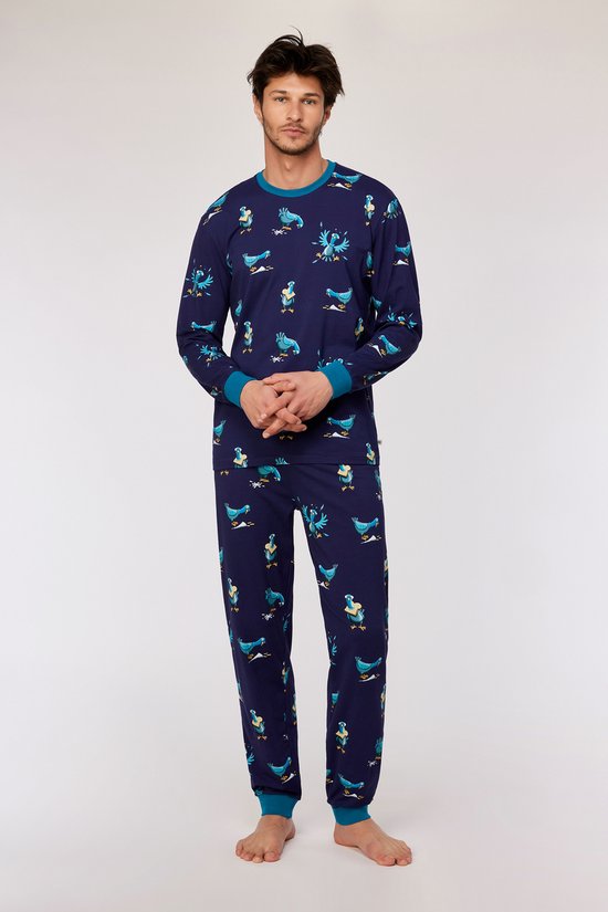 Pyjama homme avec imprimé colombe boisée sur toute la surface