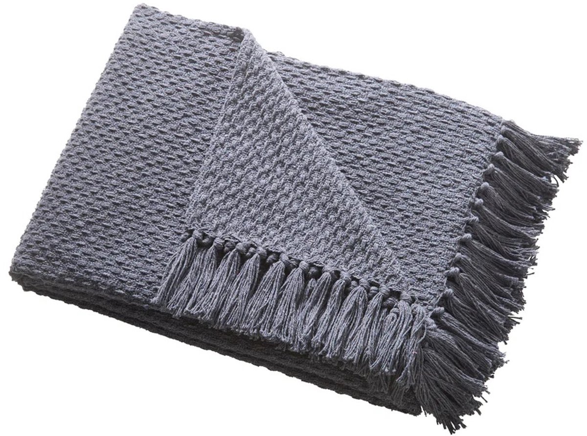 Plaid deken - Hayden - Ulster Weavers - Antraciet - 130 cm x 180 cm