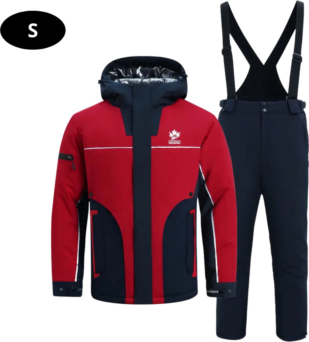 Nivard Ski Suit Skipak SkiBroek Wintersport Skijas Heren 2-Delig Rood