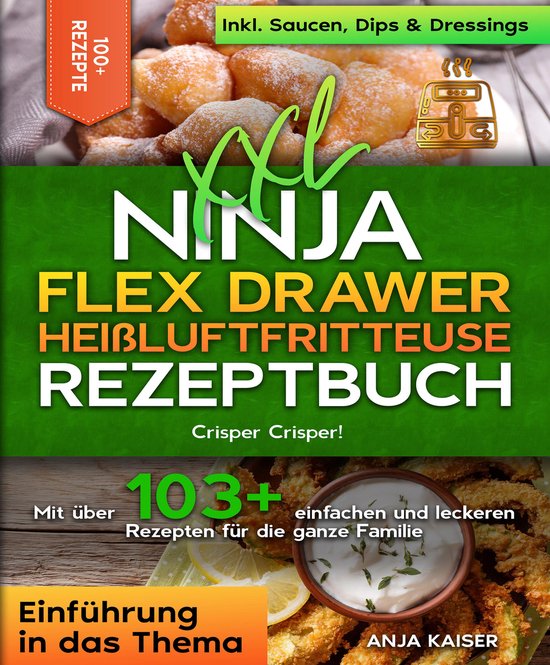 XXL Ninja Flex Drawer Heißluftfritteuse Rezeptbuch - cover