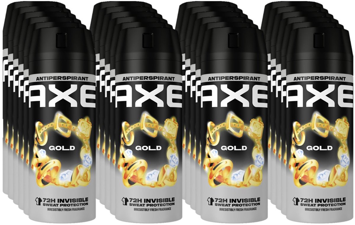 AXE Antitranspirant Deospray Gold- 150 ml - Voordeelverpakking 24 stuks