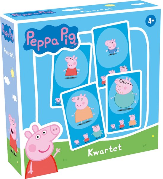 Tactic Peppa Pig Kwartet – Kaartspel – Kinderspel – Vanaf 4 jaar – 2-4 spelers