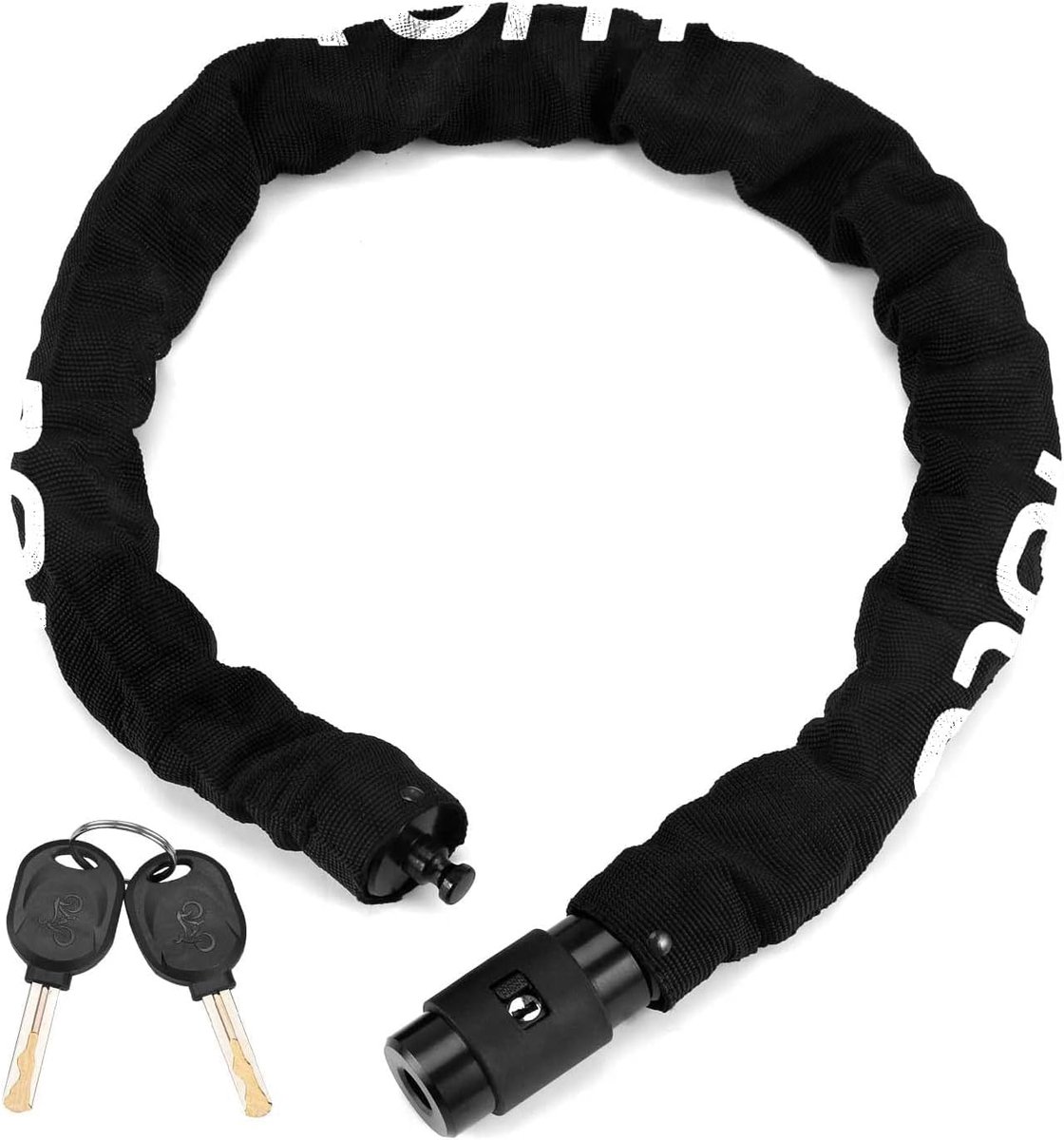 Hoge Veiligheid Fietsslot met 360° Draaibare Slotkop - 8 mm Dikte, Antidiefstal Kettingslot voor Fietsen, E-bikes en Motorfietsen
