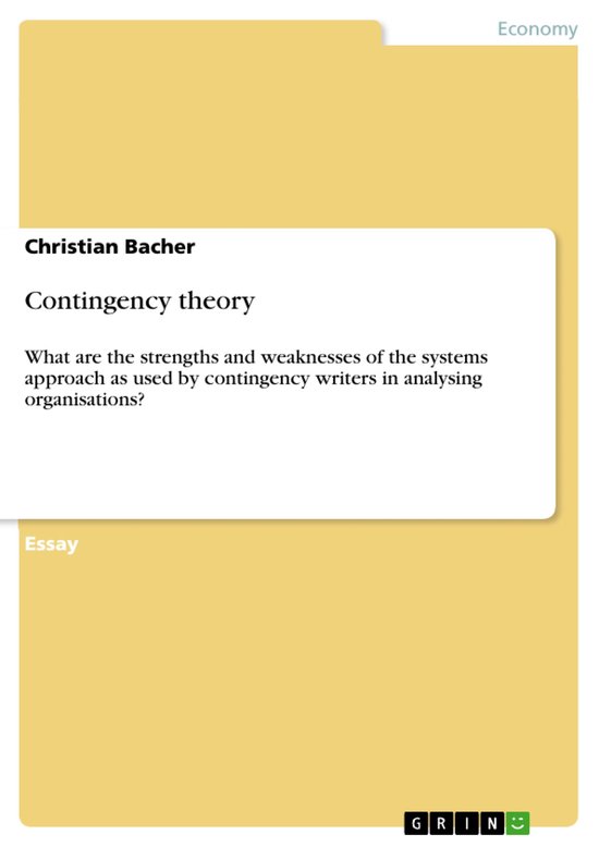 Contingency Theory - cover