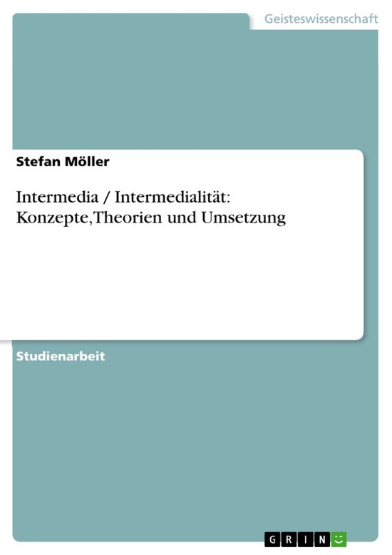 Intermedia / Intermedialit�T - cover