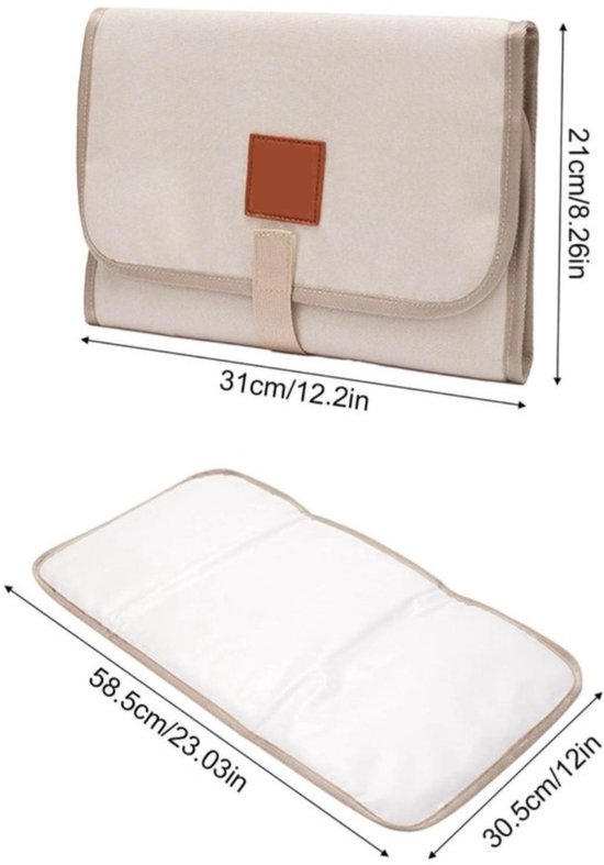 Baby Verschoonmatje - Verschoningsmatje Voor Onderweg - Foldable Travel Changing - Draagbaar Verschoonmatje - Waterbestendig - Verschoningsmatje - Aankleedkussens - Diaper Mat with Magic Stickers for Trips Travel Tours van Merkloos — afbeelding 3