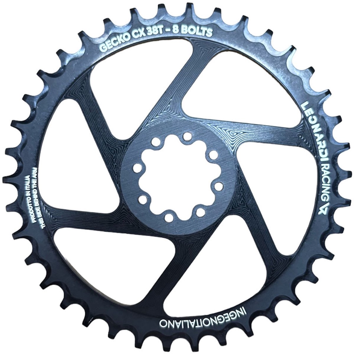 Leonardi Racing Gecko Cx/gravel 8b Kettingblad Zilver 42t