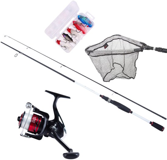 Ensemble complet de cannes à pêche carnassier Catchmax Spintec 2,10 m | Ensemble de poissons prédateurs