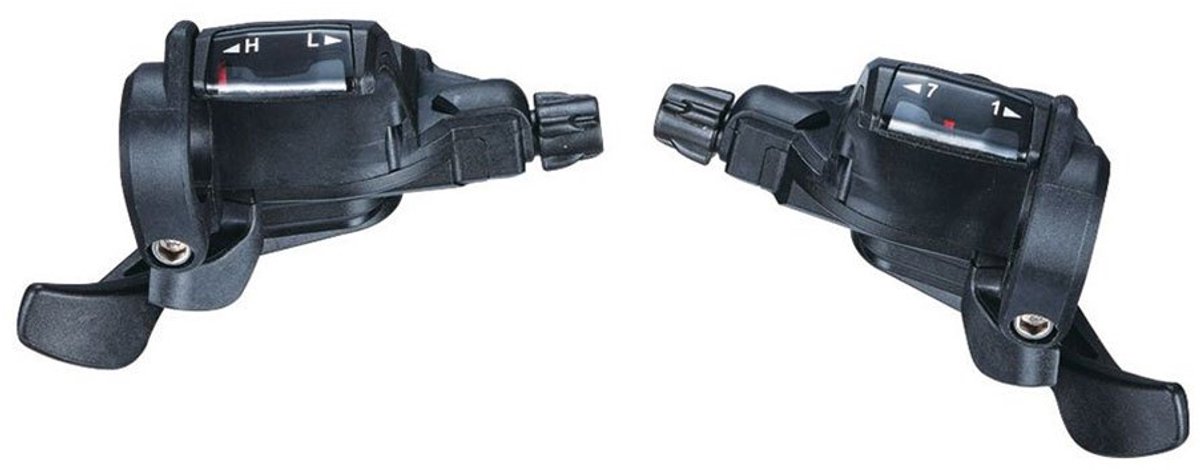 Microshift Mtb Versnellingshendel Set Zilver 3 x 7s