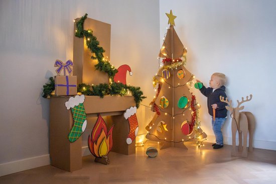 Suspensions Rennes de Noël - 6 pièces - Kits créatifs de Noël pour les enfants