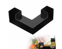 Aquarium Decoratie - 12,5 x 12,5 x 5,7 cm - Aquariumgrot - Aquariumtunnel - 2 Ingangen - Verstopplaats voor vis en garnalen - Ondergrondse tunnel voor aquarium - Ornamenten - Ornamenten voor Aquaria - Voor zoet water en zeewateraquaria