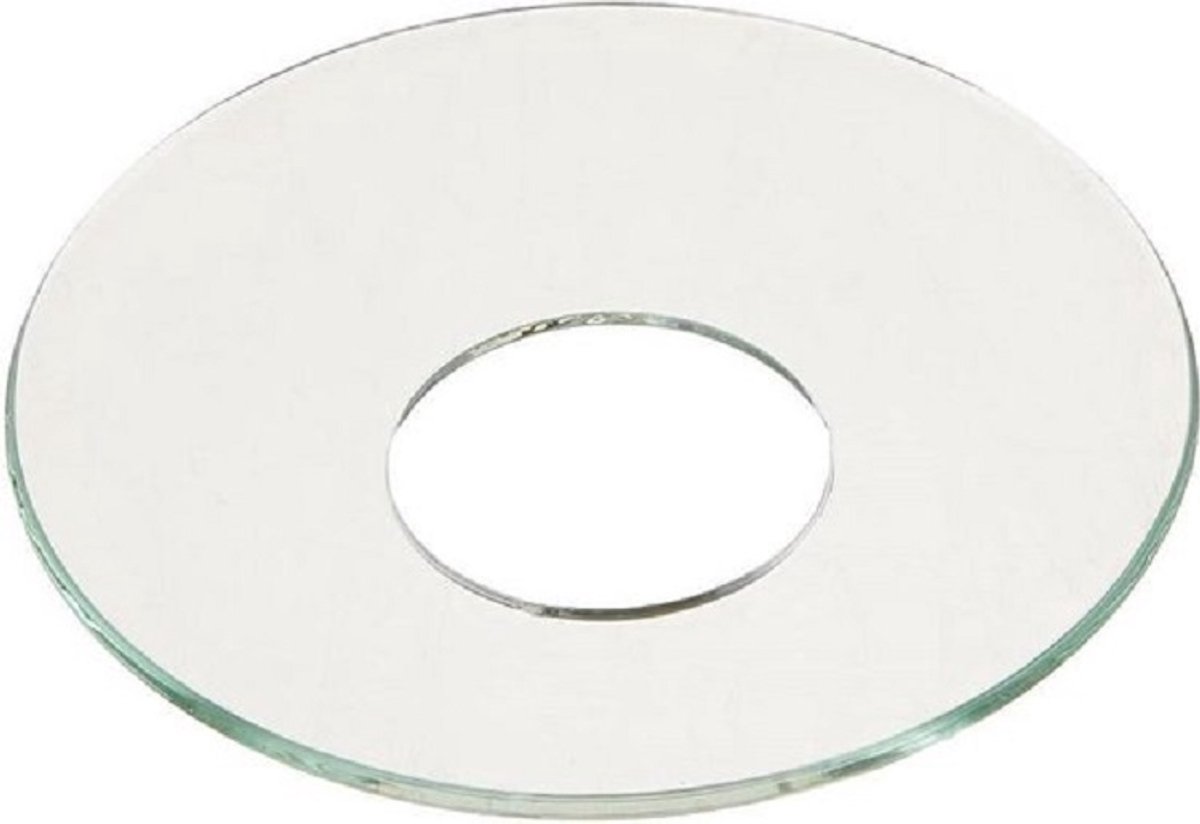 Bobeches van helder glas 12 stuks