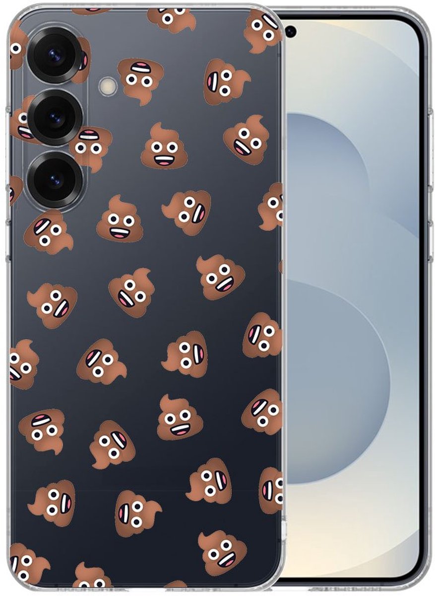 TPU Hoesje Samsung Galaxy S25 Plus - Poep Emojis Backcover